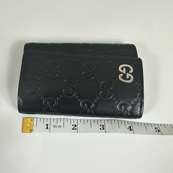 Gucci GG Guccissima Leather 6 Key Case Black - Picture 16 of 16